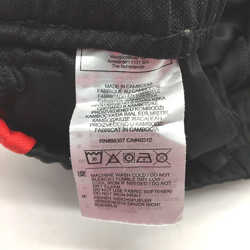 Adidas Primegreen 3 Stripes Black & Red Slim Sports Sweatpants Mens Size S