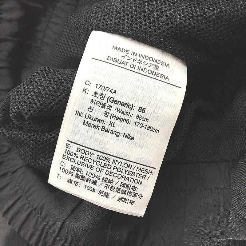 Nike Black Mesh Lined Casual Lightweight Cargo Pants Side Pockets Womens Size XL