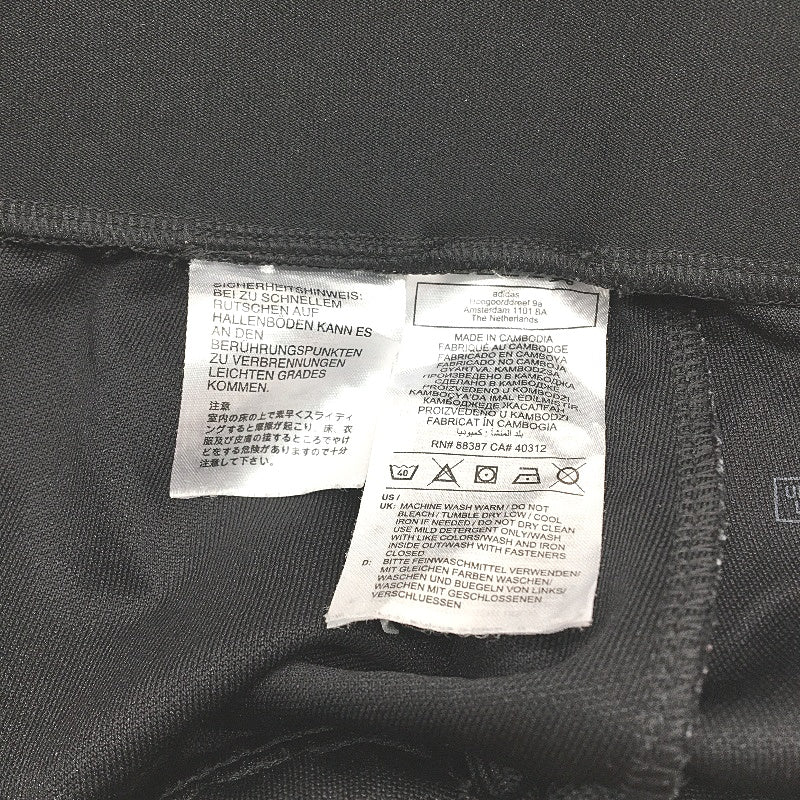 Adidas Primegreen B&W Classic 3 Stripes Sports Pants With Leg Zip Womens Size L