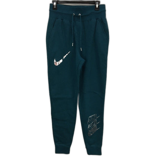 Nike Teal Tracksuit Pants Sweatpants Wide Elastic Waistband Womens Size S
