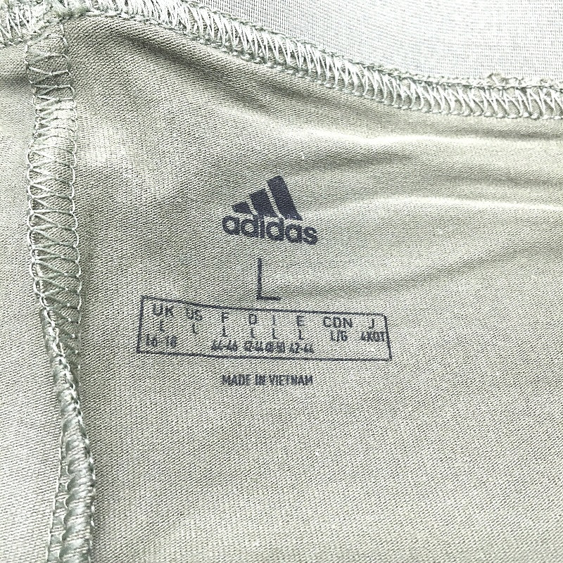 Adidas Loungewear Essentials 3 Stripes Olive Green Leggings Ladies Sz Large NEW