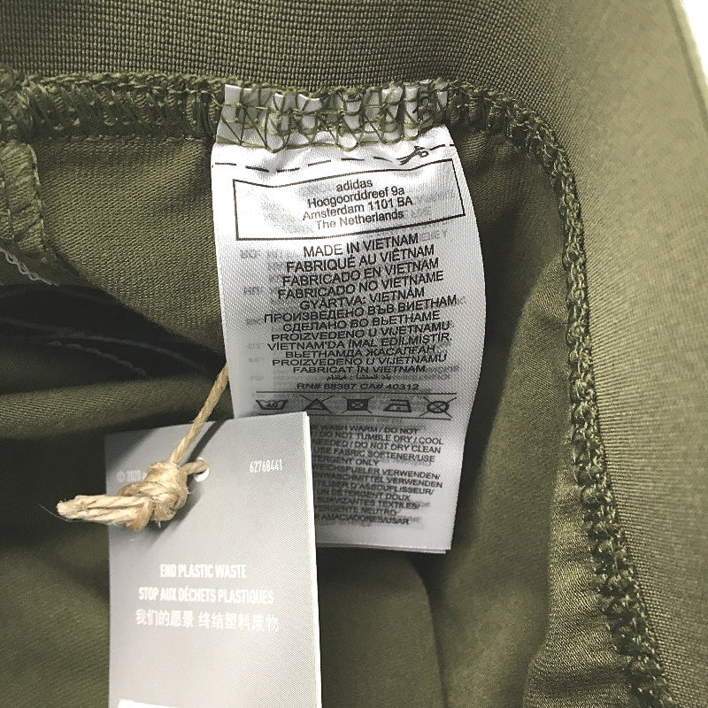 Adidas Loungewear Essentials 3 Stripes Olive Green Leggings Ladies Sz Large NEW