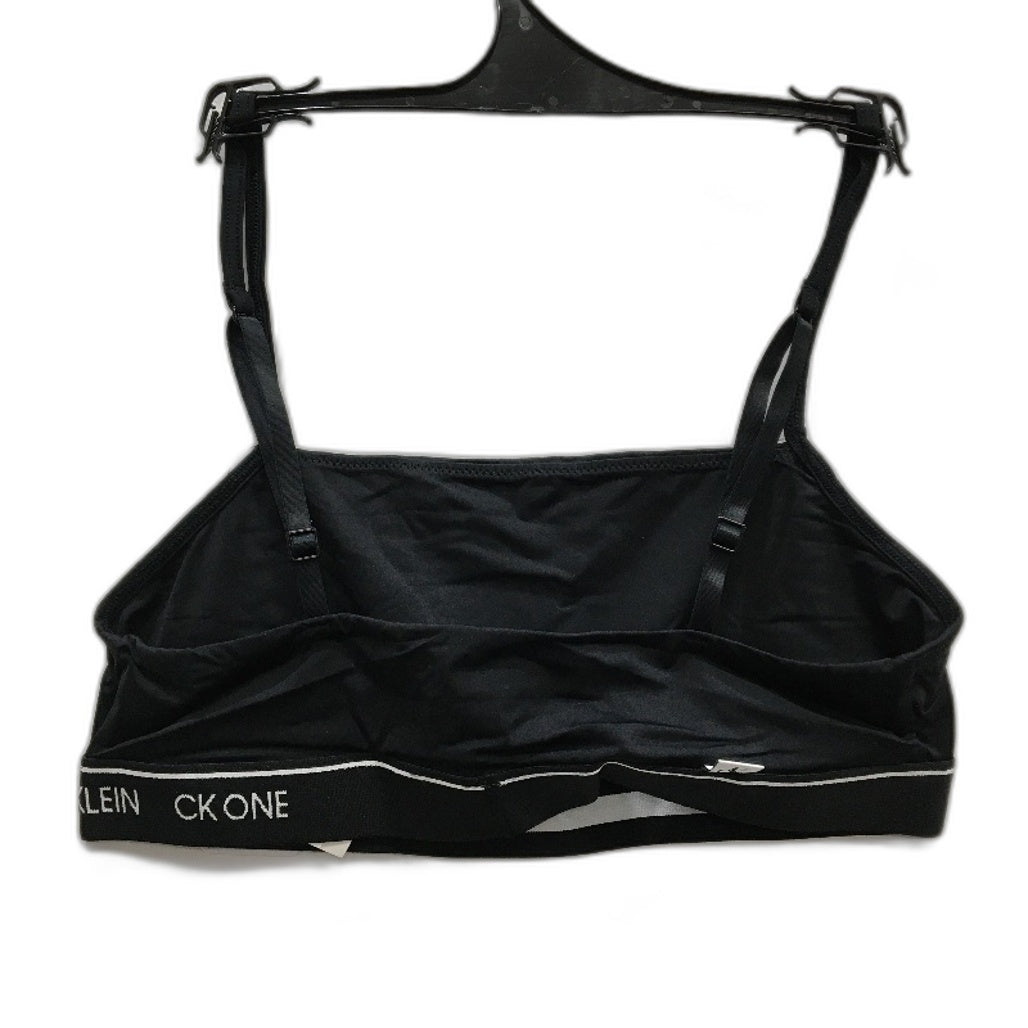 Calvin Klein CK One Micro Unlined Wirefree Black Bralette Ladies Size Small NEW