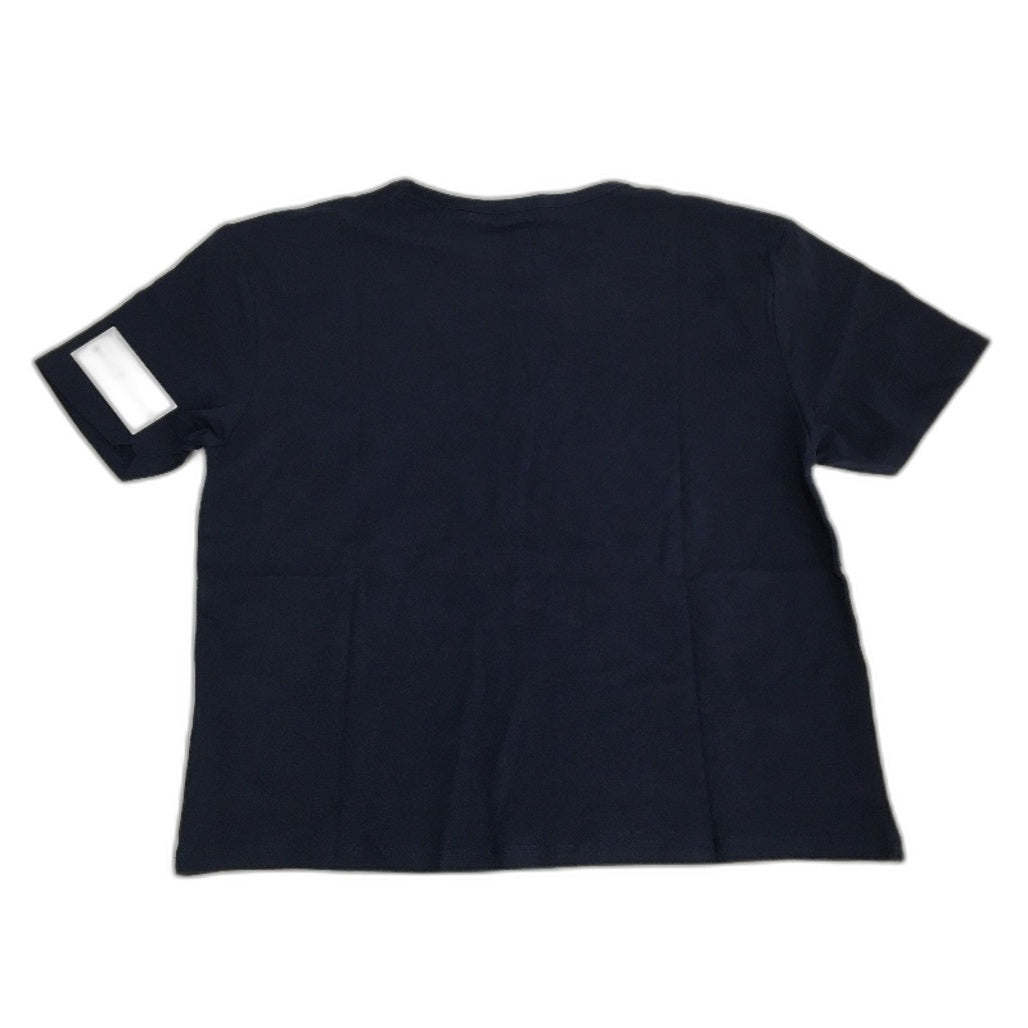 Tommy Hilfiger Sport Navy Colour Block Cropped T-Shirt Ladies Size Small NEW
