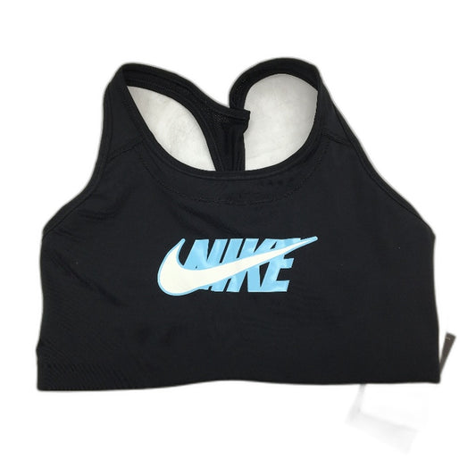 Nike Dri-Fit Swoosh Icon Clash Black Sports Bra Ladies Size Medium NEW