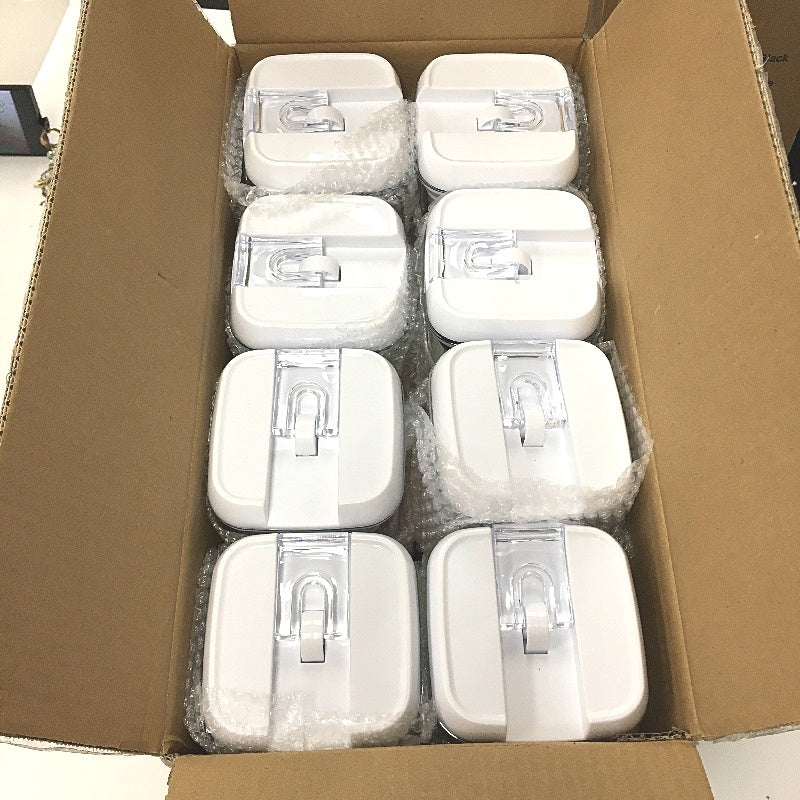 Cinimax 14 Pack Flip Lock White Lids Plastic Food Storage Containers NEW