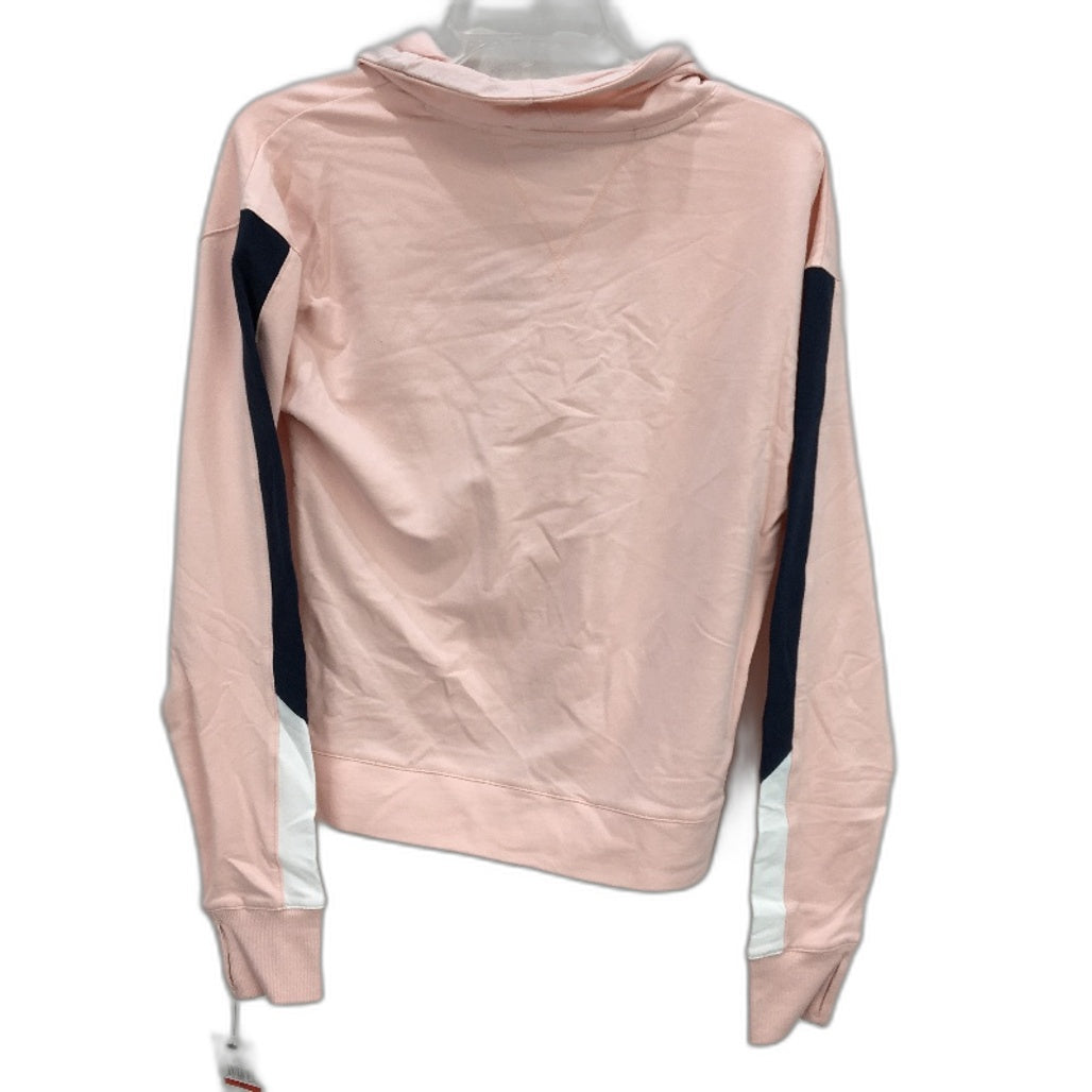 Tommy Hilfiger Sport Pink Cowl Neck Cotton Training Sweater Ladies Size XS NEW