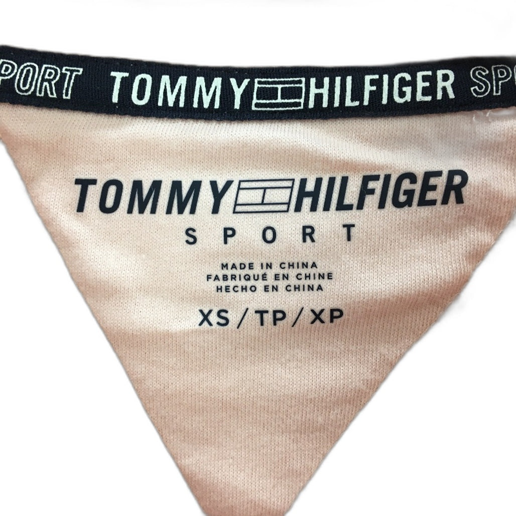 Tommy Hilfiger Sport Pink Cowl Neck Cotton Training Sweater Ladies Size XS NEW