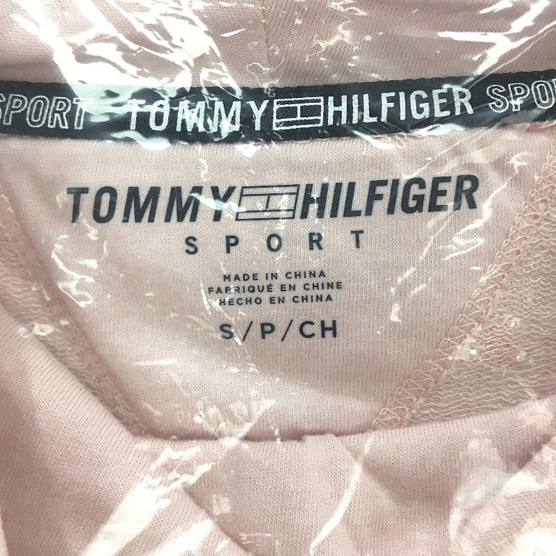 Tommy Hilfiger Sport Pink Cowl Neck Cotton Training Sweater Ladies Sz Small NEW