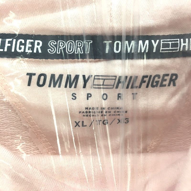 Tommy Hilfiger Sport Pink Cowl Neck Cotton Training Sweater Ladies Size XL NEW