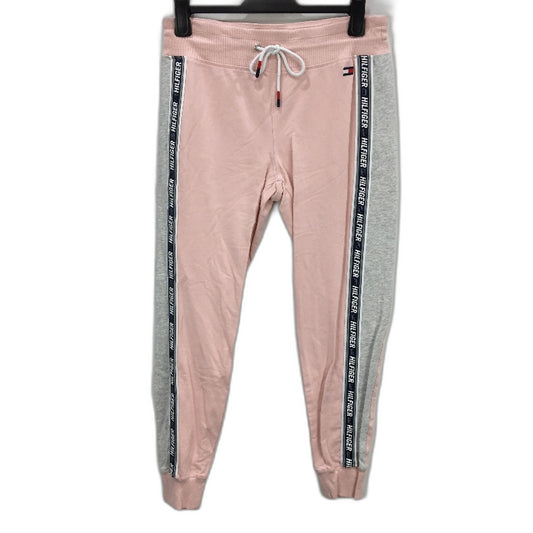 Tommy Hilfiger Sport Pink Cotton Terry Training Jogger Pants Ladies Size XL NEW