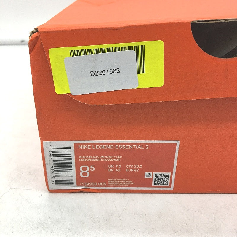 Nike Legend Essential 2 Black Running Sneakers Mens Size US 8.5 EU 42 NEW