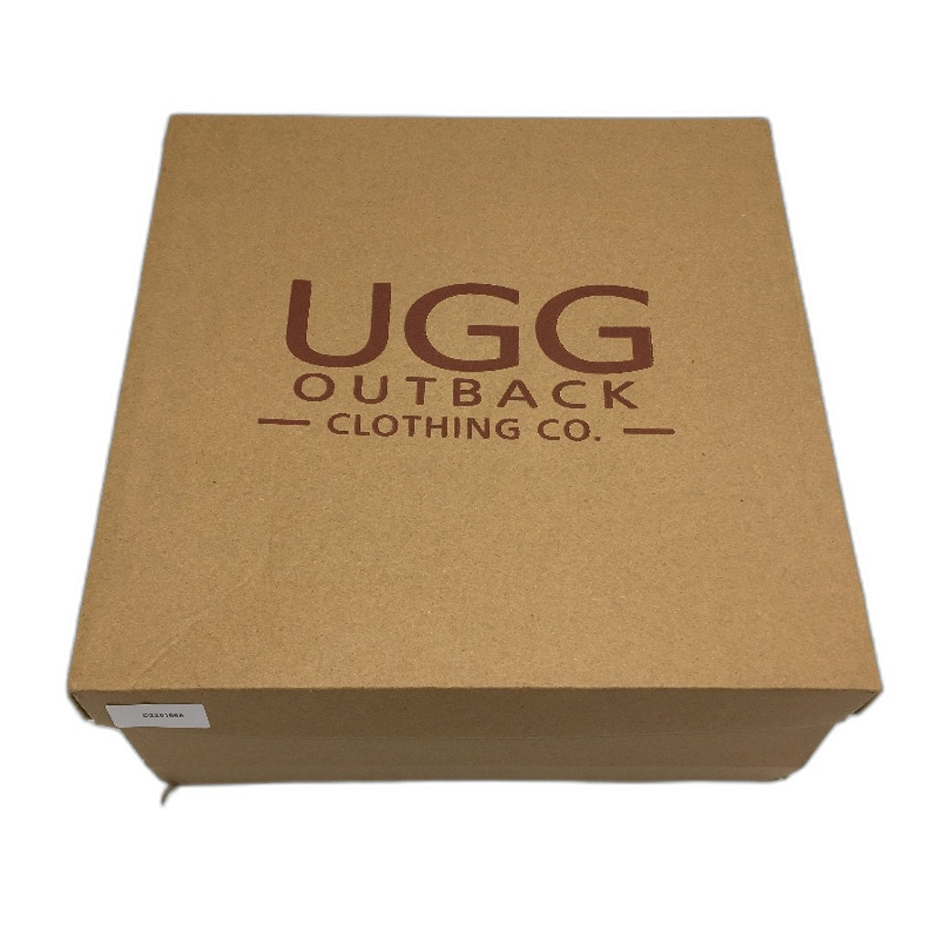 UGG Outback Australian Sheepskin Black Short Boots Unisex Size EU 42 M9 L10 NEW