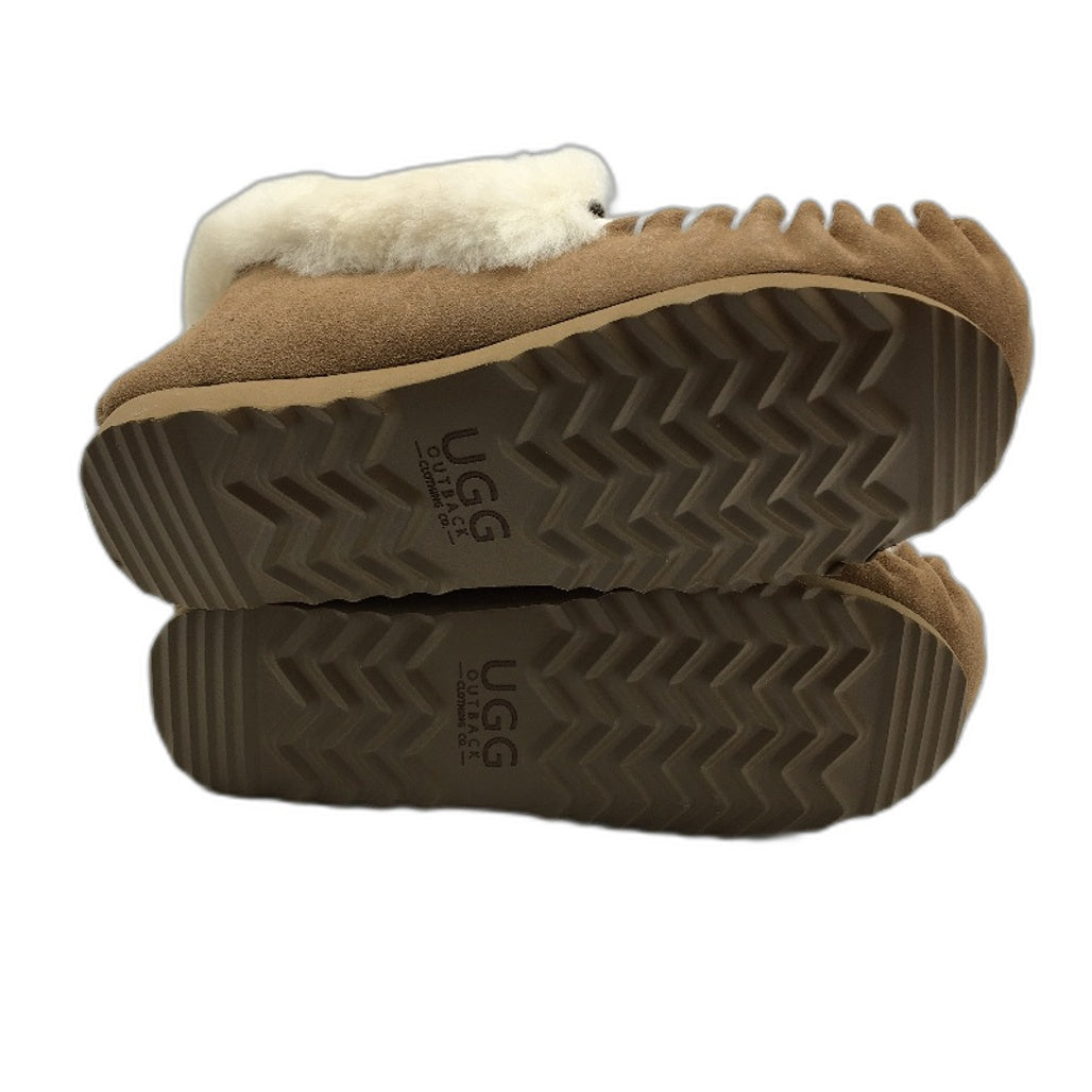 UGG Outback Australian Sheepskin Chesnut Moccasins Unisex Size EU 37 M5 L6 NEW