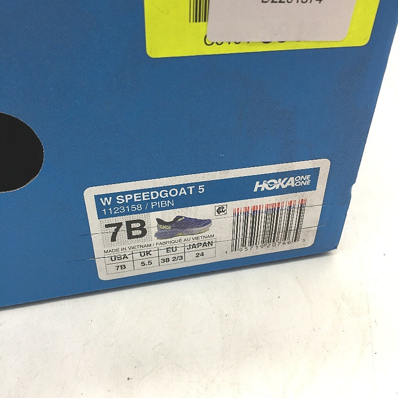 Hoka Vibram Megagrip Purple Speedgoat 5 Sneaker Ladies Size US 7B EU 38 NEW