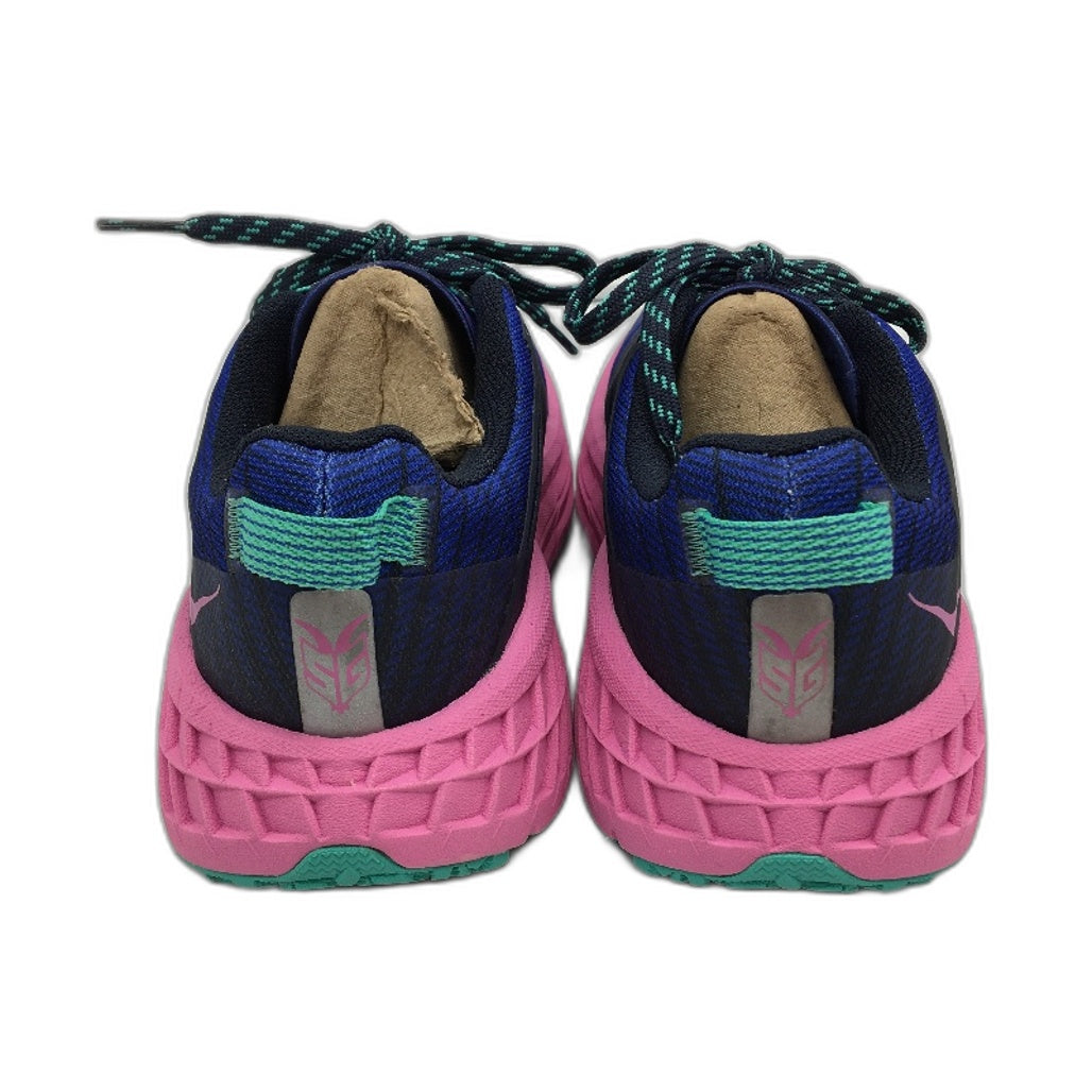 Hoka Vibram Megagrip Blue & Pink Speedgoat 4 Sneaker Ladies Size US 7 EU 38 NEW