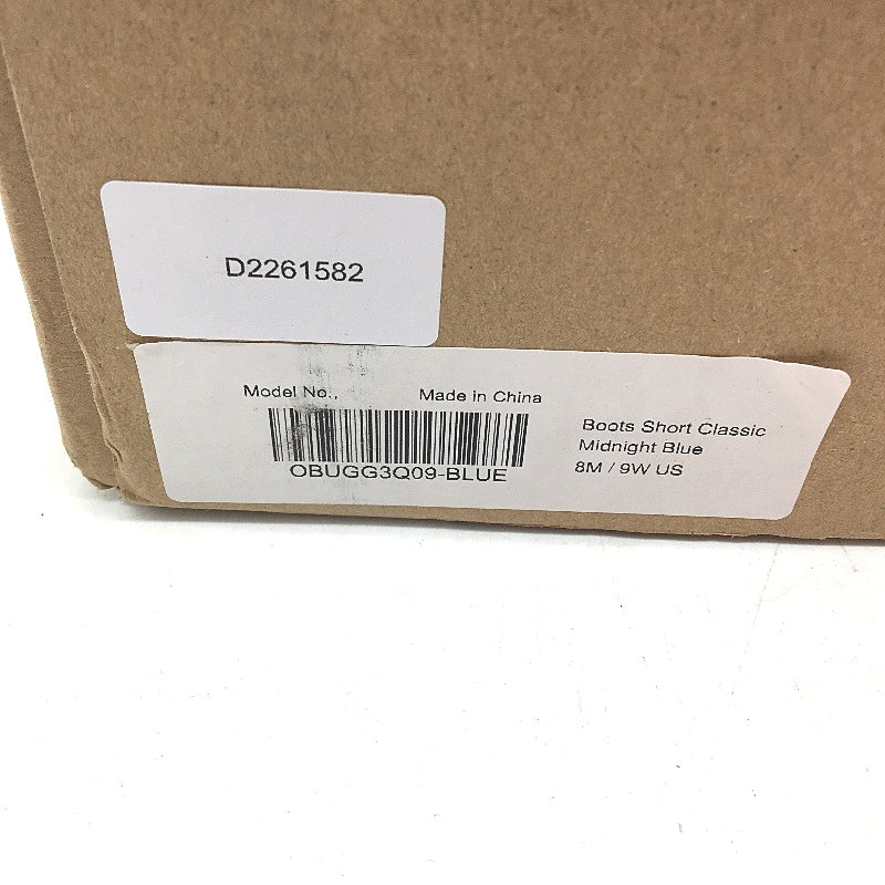 UGG Outback Australian Sheepskin Blue Short Boots Unisex Size EU 41 M8 L9 NEW