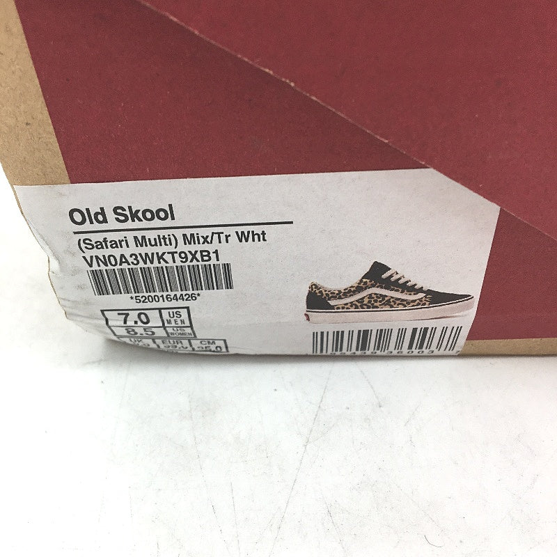 Vans Safari Print Old Skool Lace Up Skate Sneakers Unisex US M7 L8.5 EU 39 NEW
