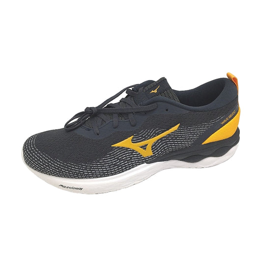 Mizuno Wave Revolt Navy & Orange Running Sneakers Mens Size US 10 EUR 43 NEW