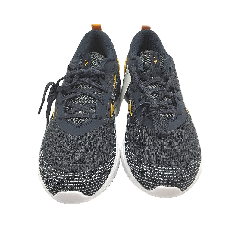 Mizuno Wave Revolt Navy & Orange Running Sneakers Mens Size US 10 EUR 43 NEW