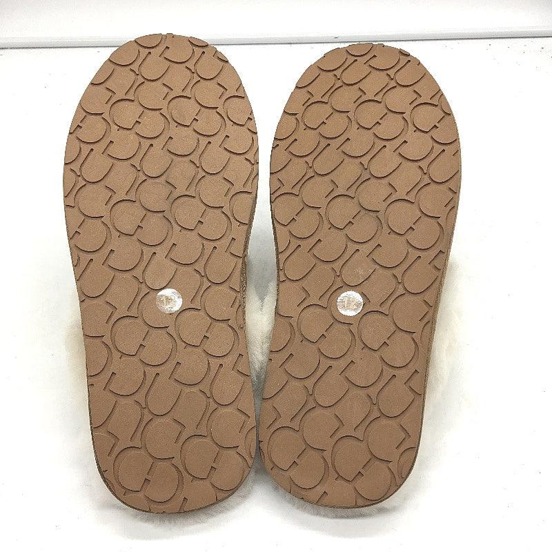 UGG Outback Sheepskin Chestnut Tan Scuff Slippers Size Mens 11 Ladies 12 NEW