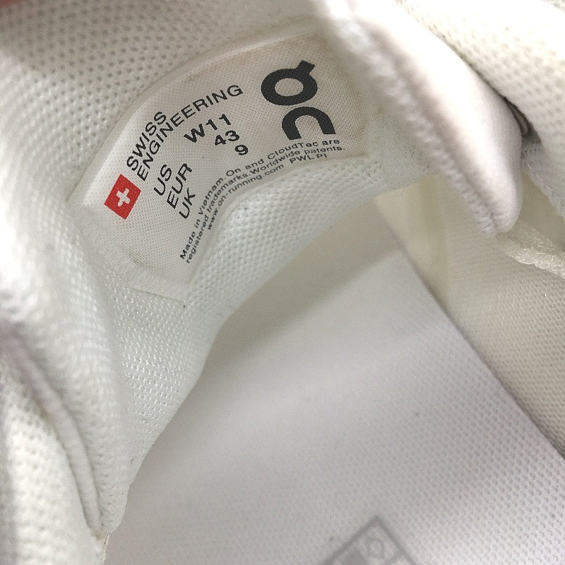 On Running All White Cloud Lightweight Sneakers Ladies Sze US 11 UK 9 EU 43 DEMO