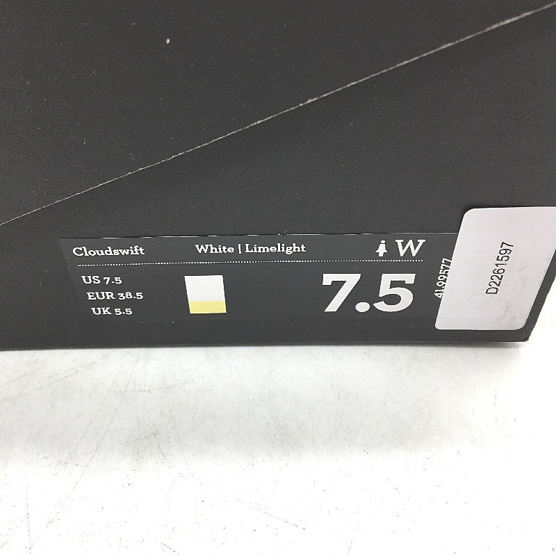 On Running Cloudswift White Limelight Sneaker Shoes Ladies US 7.5 EU 38.5 NEW