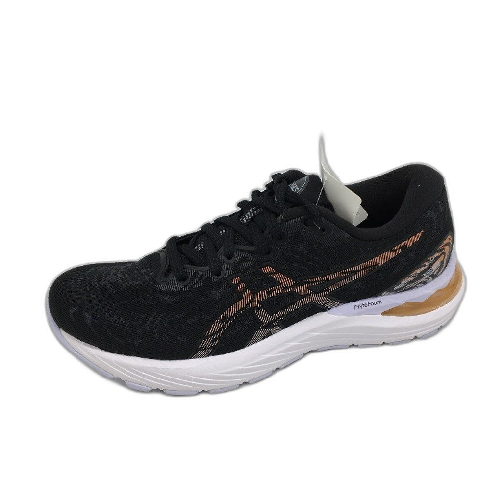 Asics Gel-Cumulus 23 Flyte Foam Black Sun Peach Sneakers Ladies US 6 EU37 NEW