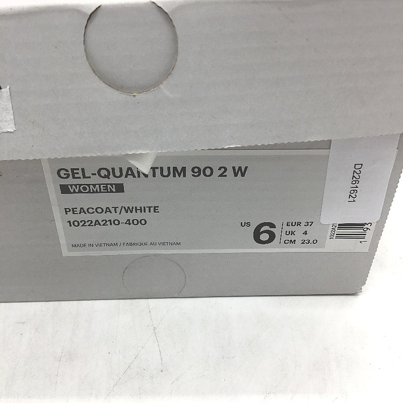 Asics Gel-Quantum 90 2 W Peacoat Navy & White Sneakers Ladies US 6 EU 37 NEW