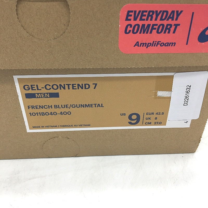 Asics Otholite Gel-Contend 7 Amplifoam French Blue Sneakers Mens US9 EU 42.5 NEW