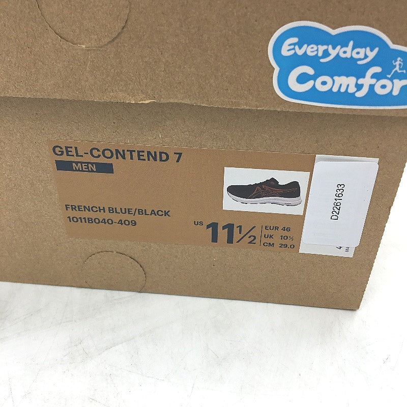 Asics Otholite Gel-Contend 7 Amplifoam French Blue Sneakers Mens US11.5 EU46 NEW