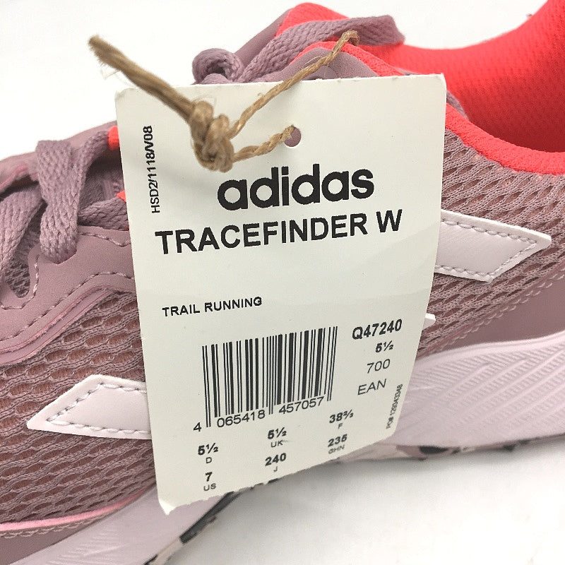 Adidas Dusky Pink & Neon Tracefinder Trail Running Sneakers Ladies US 7 EU38 NEW