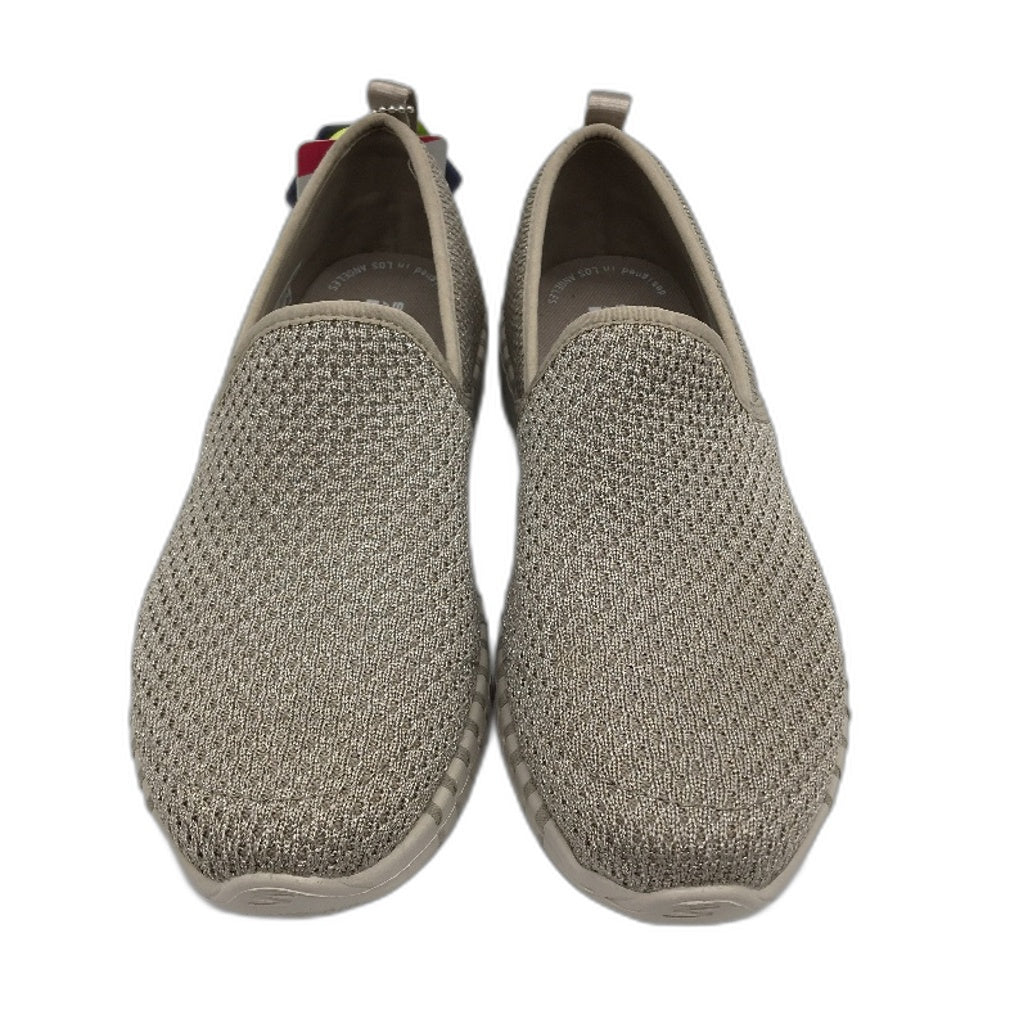 Skechers Ortholite Silver Flek Go Walk Smart Slip On Shoes Ladies US6 EUR 36 NEW