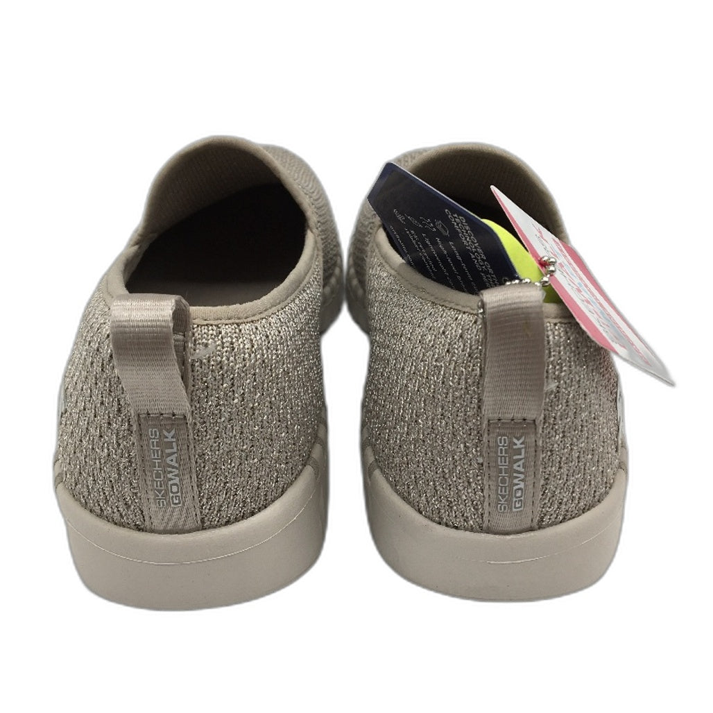 Skechers Ortholite Silver Flek Go Walk Smart Slip On Shoes Ladies US6 EUR 36 NEW