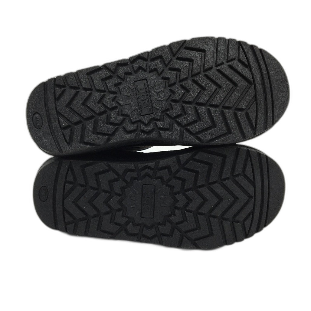 OnceWild UGG Vegan Faux Wool Short Black Mini Boots Unisex M5 L7 EU38 NEW