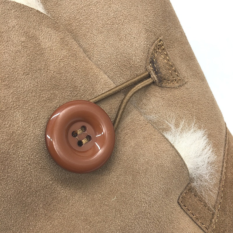 UGG Outback Australian Sheepskin Chestnut Short Button Boot Unisex M11 L12 NEW