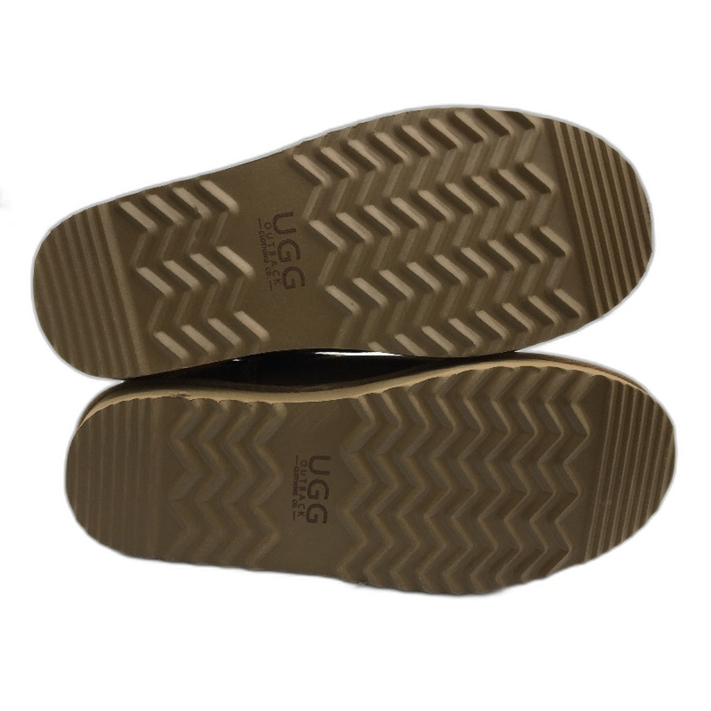 UGG Outback Australian Sheepskin Chestnut Mini Classic Boot Unisex M10 L11 NEW