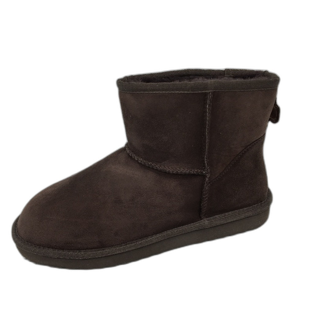 UGG Outback Australian Sheepskin Chocolate Mini Classic Boot Unisex M10 L11 NEW