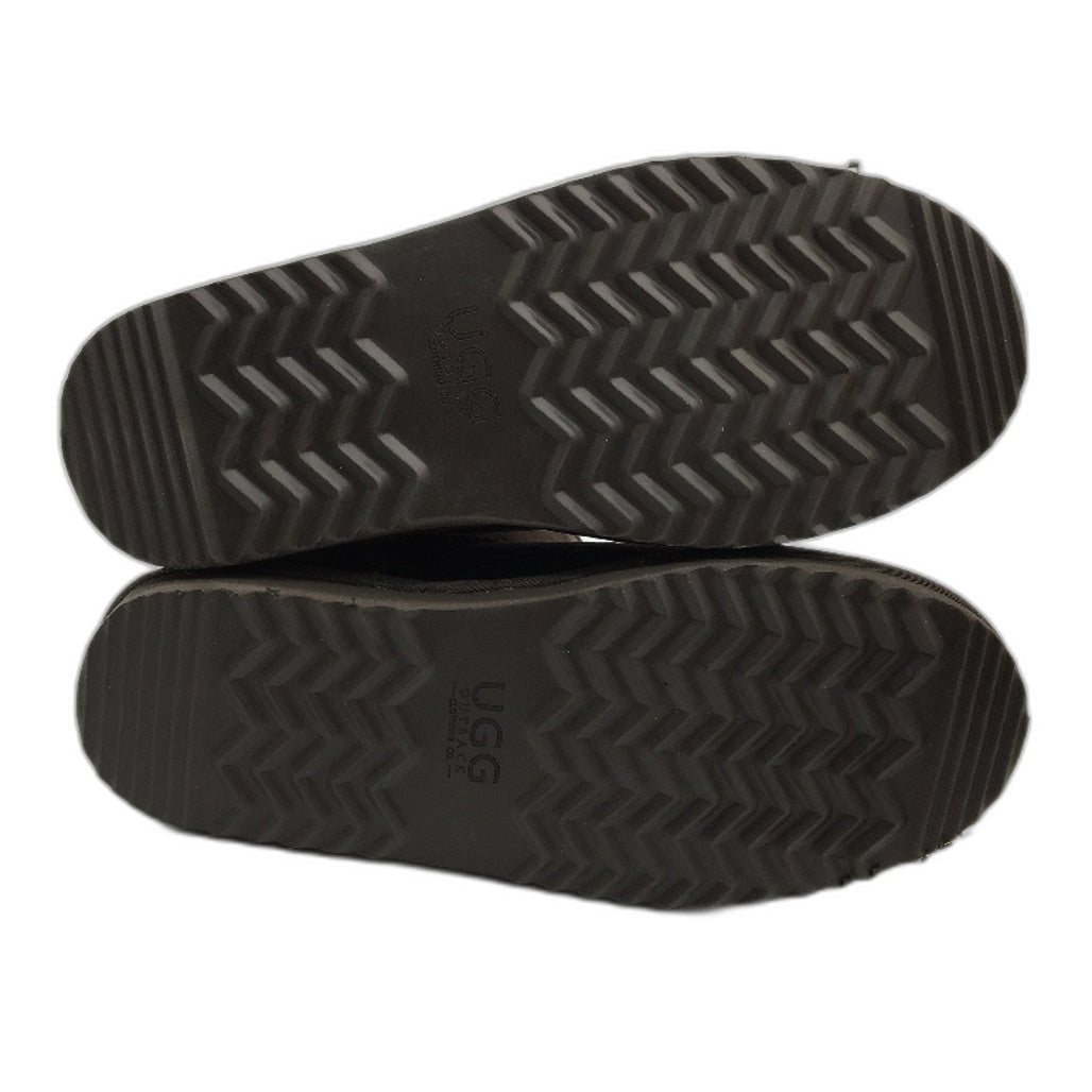 UGG Outback Australian Sheepskin Chocolate Mini Classic Boot Unisex M10 L11 NEW