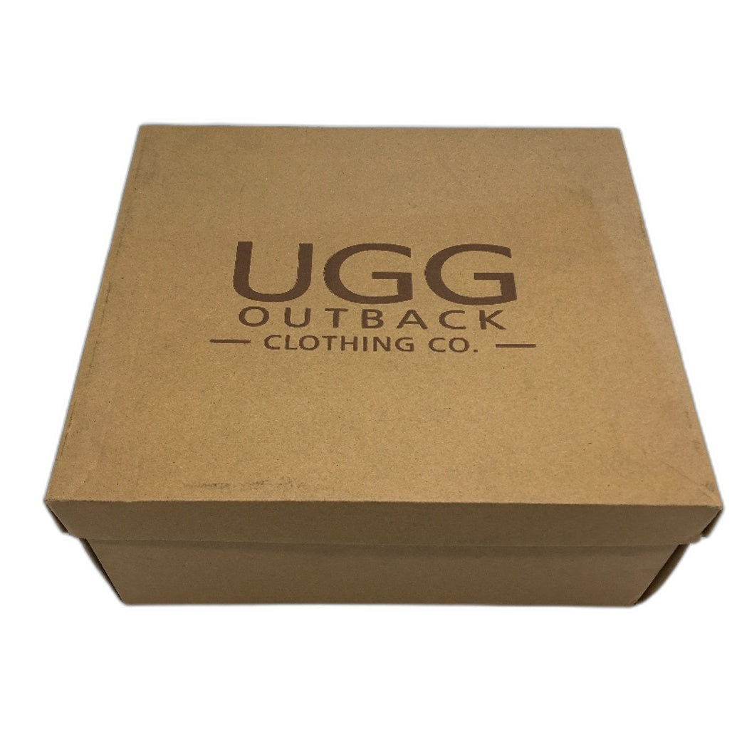 UGG Outback Australian Sheepskin Black Mini Classic Boot Unisex M11 L12 NEW