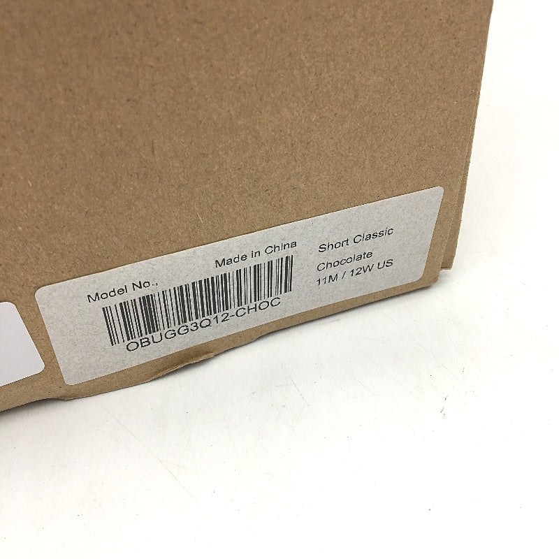 UGG Outback Australian Sheepskin Chocolate Short Classic Boot Unisex M11 L12 NEW