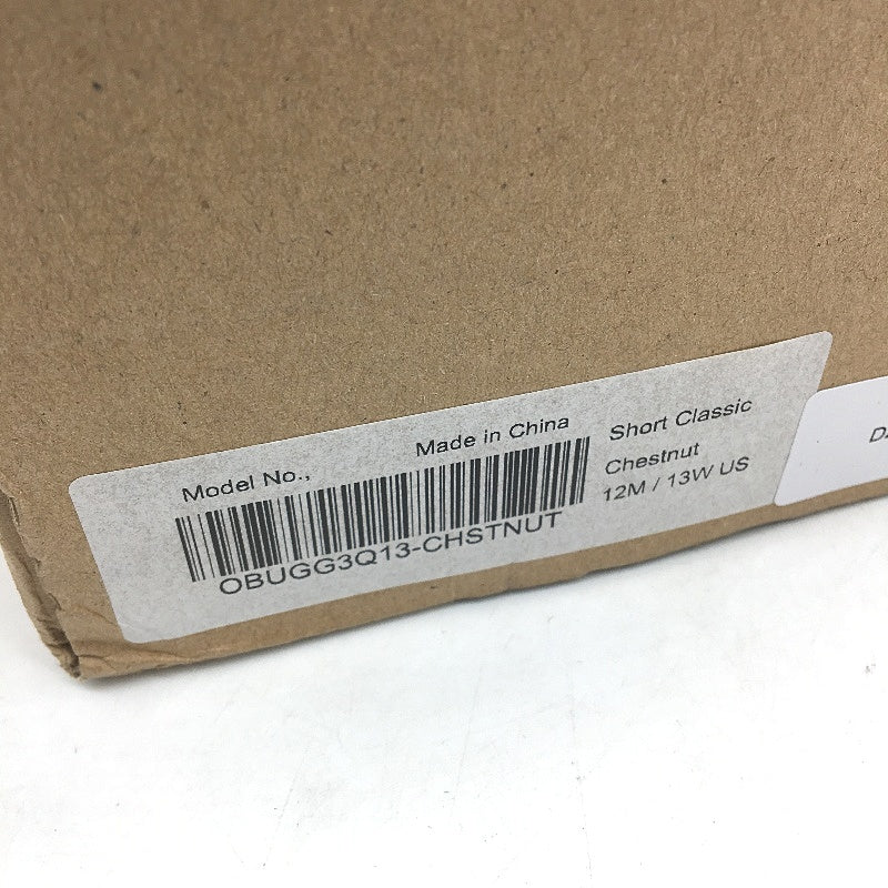 UGG Outback Australian Sheepskin Chestnut Short Classic Boot Unisex M12 L13 NEW