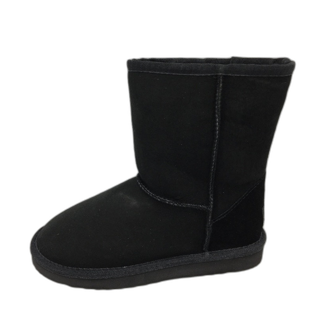 UGG Outback Australian Sheepskin Black Short Classic Boot Unisex M5 L6 NEW