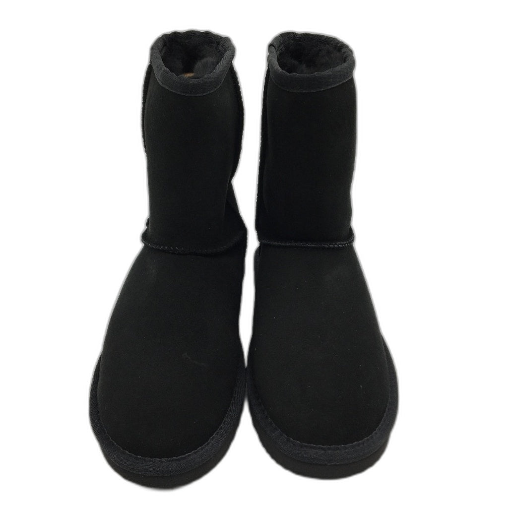 UGG Outback Australian Sheepskin Black Short Classic Boot Unisex M5 L6 NEW