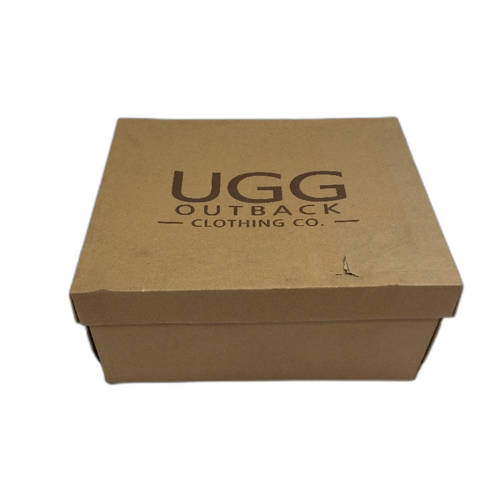 UGG Outback Australian Sheepskin Chestnut Mini Classic Boot Unisex M8 L9 NEW