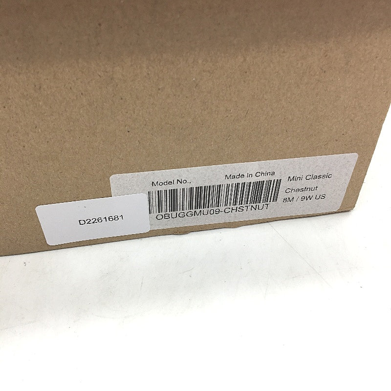 UGG Outback Australian Sheepskin Chestnut Mini Classic Boot Unisex M8 L9 NEW