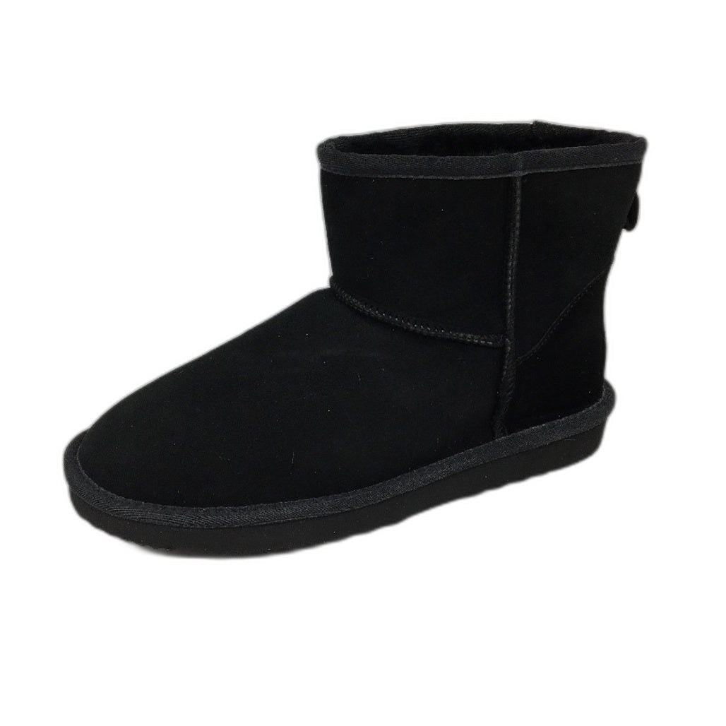 UGG Outback Australian Sheepskin Black Mini Classic Boot Unisex M8 L9 NEW