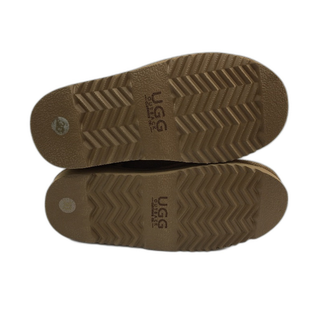 UGG Outback Australian Sheepskin Leopard Mini Button Boots KIDS US12-13 EU30 NEW