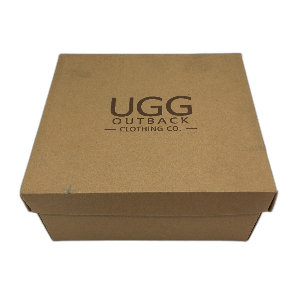 UGG Outback Australian Sheepskin Leopard Mini Button Boots KIDS US12-13 EU30 NEW