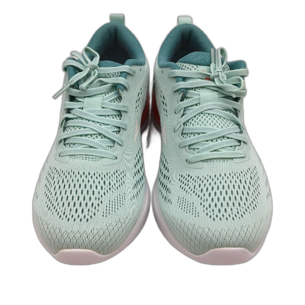 Mizuno Wave Revolt 2 Aqua & Neon Orange Running Course Sneakers Ladies US 9 NEW